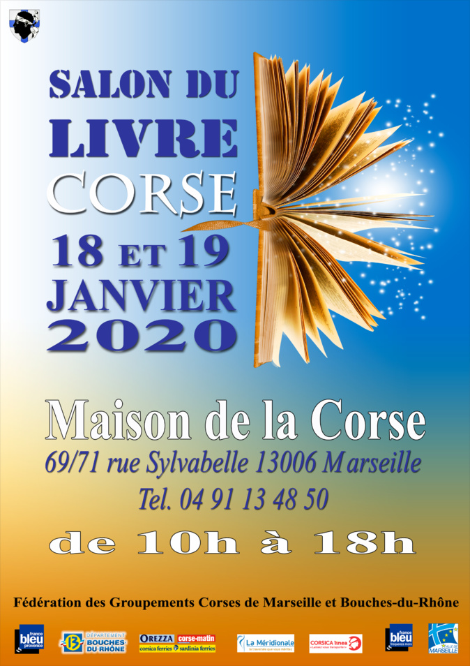 Marseille : Le salon du livre de la Maison de la Corse revient les 18 et 19 janvier Marseille : Le salon du livre de la Maison de la Corse revient les 18 et 19 janvier