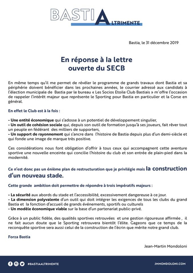 À Bastia, les municipales se jouent aussi sur la pelouse du Armand-Cesari À Bastia, les municipales se jouent aussi sur la pelouse du Armand-Cesari