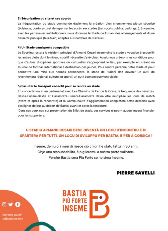 À Bastia, les municipales se jouent aussi sur la pelouse du Armand-Cesari À Bastia, les municipales se jouent aussi sur la pelouse du Armand-Cesari