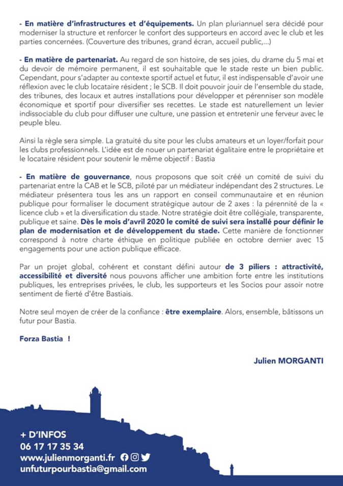 À Bastia, les municipales se jouent aussi sur la pelouse du Armand-Cesari À Bastia, les municipales se jouent aussi sur la pelouse du Armand-Cesari