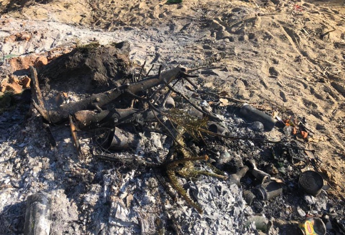 Saint-Florent : les arbres de Noël brûlés Saint-Florent : les arbres de Noël brûlés