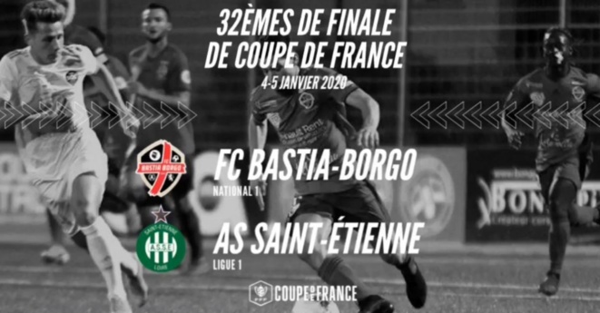 Coupe de France de football - Bastia Borgo / AS Saint Etienne, en direct sur France 3 Corse et Via Stella ce dimanche 5 janvier à 14 heures