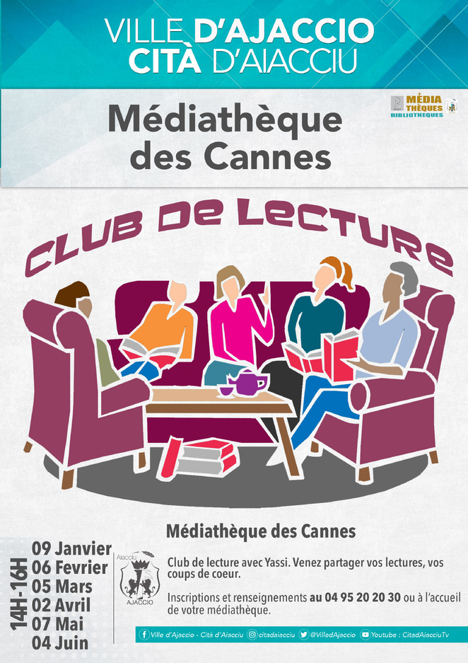 Ajaccio : La Médiathèque des Cannes lance son Club de Lecture