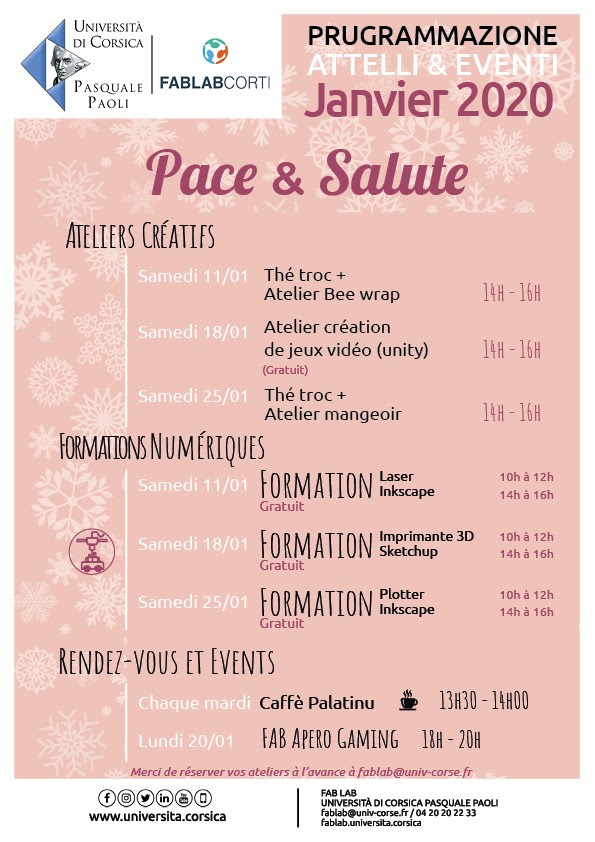  Corti :  u prugrammu di u Palazzu Naziunale di sto mese