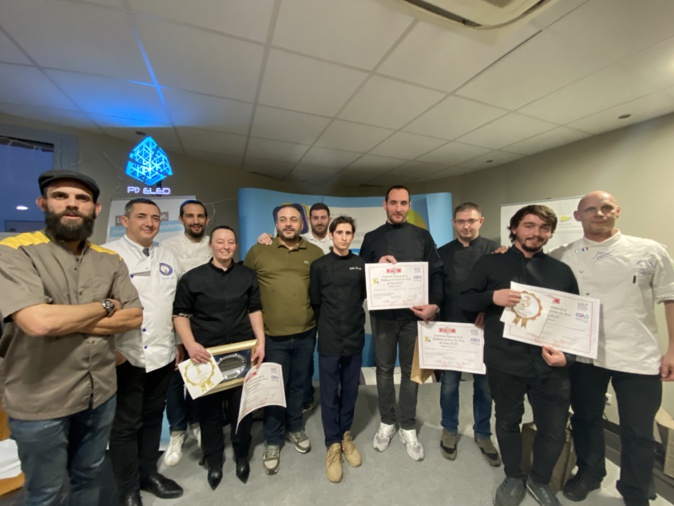 Les lauréats à la meilleure galette de Corse.