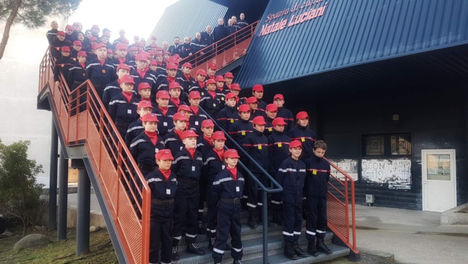 Corte : Premier rassemblement de l'année pour les jeunes sapeurs pompiers de Corse
