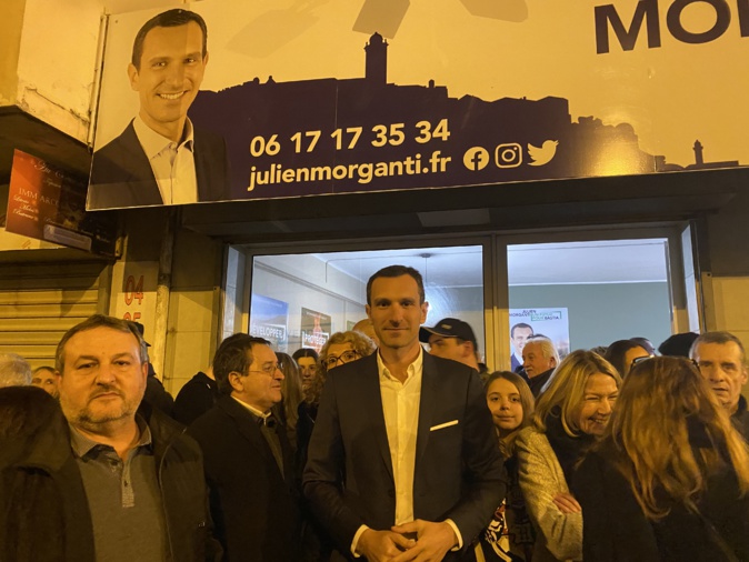 Julien Morganti inaugure sa permanence à Lupinu. Julien Morganti inaugure sa permanence à Lupinu.