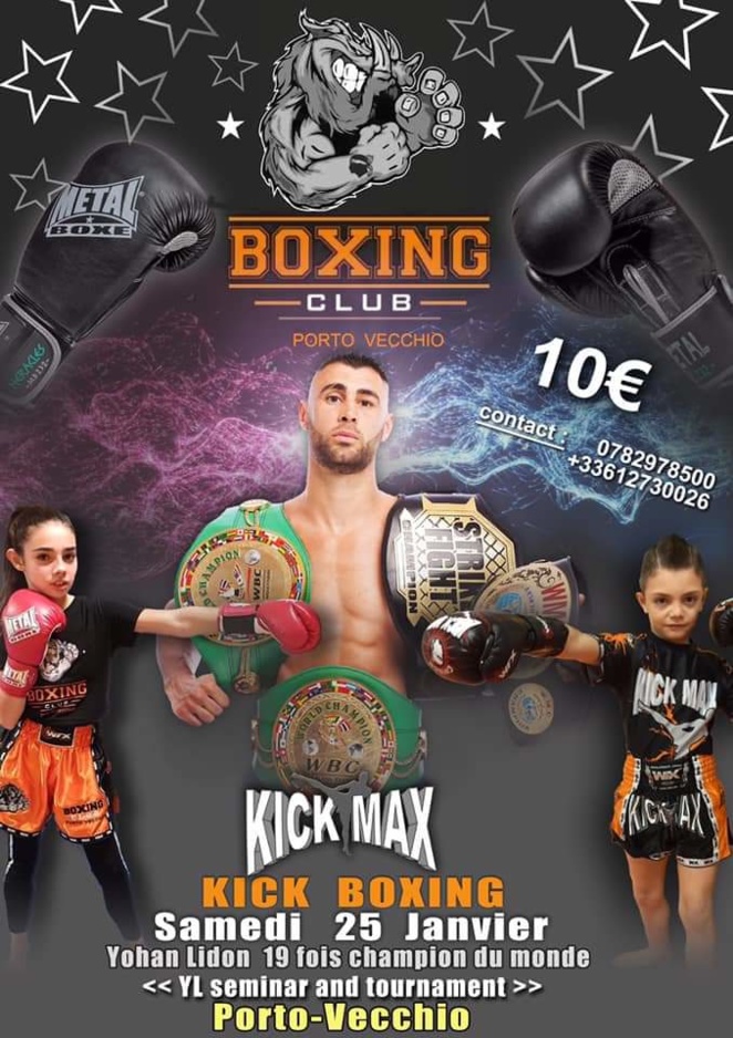 Kick Boxing : un champion du Monde à Porto-Vecchio