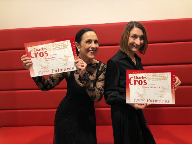 Patrizia Poli et Patrizia Gattaceca récompensées par l'Académie Charles Cros Patrizia Poli et Patrizia Gattaceca récompensées par l'Académie Charles Cros
