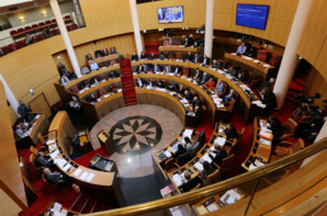 Hémicycle de l'Assemblée de Corse. Photo Michel Luccioni. Hémicycle de l'Assemblée de Corse. Photo Michel Luccioni.