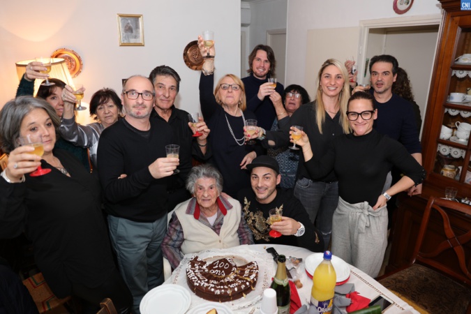  Nunzia Carlotti, la doyenne d'Aregnu fête ses 100 printemps