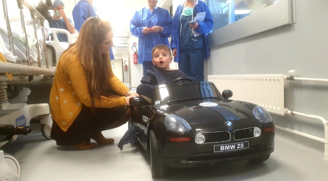 Hôpital de Bastia : don d'une voiturette électrique pour le service pédiatrie