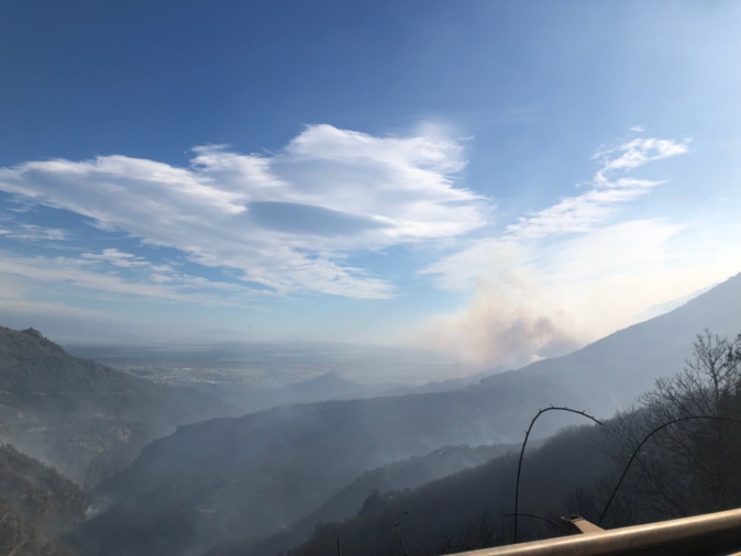 Vent Violent : le feu de Quenza-Solaro est reparti et pourrait menacer des habitations Vent Violent : le feu de Quenza-Solaro est reparti et pourrait menacer des habitations