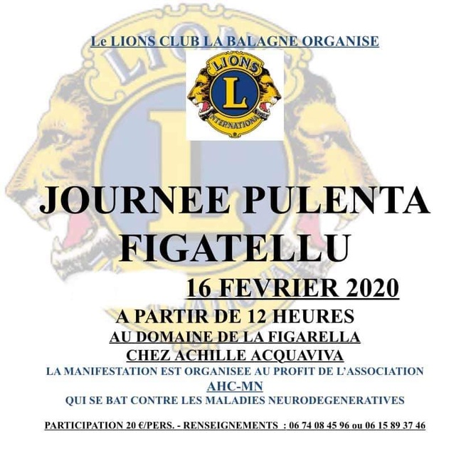 Journée Pulenta-Figatellu le 16 février au Domaine de la Figarella à Calenzana