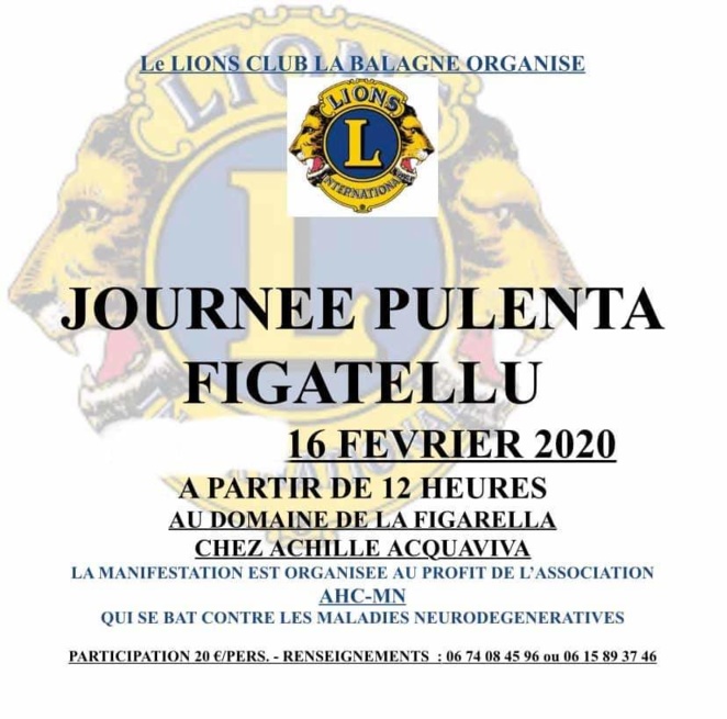 Journée Pulenta-Figatellu le 16 février au Domaine de la Figarella à Calenzana