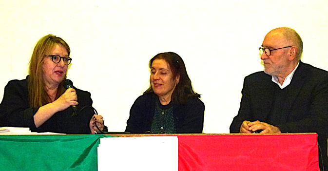 Marie-France Bereni-Canazzi, Milena Agus et Oreste Sacchelli Marie-France Bereni-Canazzi, Milena Agus et Oreste Sacchelli