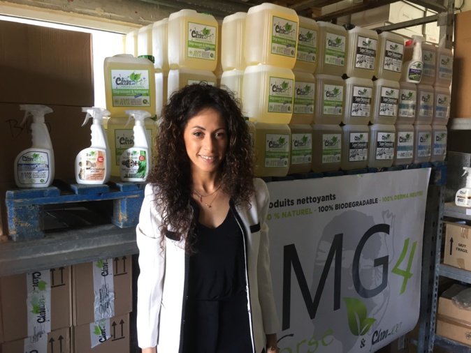 Meriem Gaspari, PDG de MG4 Corse, entend développer le produit 100% naturel et non polluant Meriem Gaspari, PDG de MG4 Corse, entend développer le produit 100% naturel et non polluant