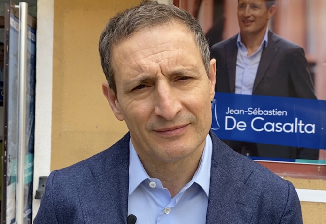 Jean-Sébastien De Casalta, candidat à la mairie de Bastia. Jean-Sébastien De Casalta, candidat à la mairie de Bastia.