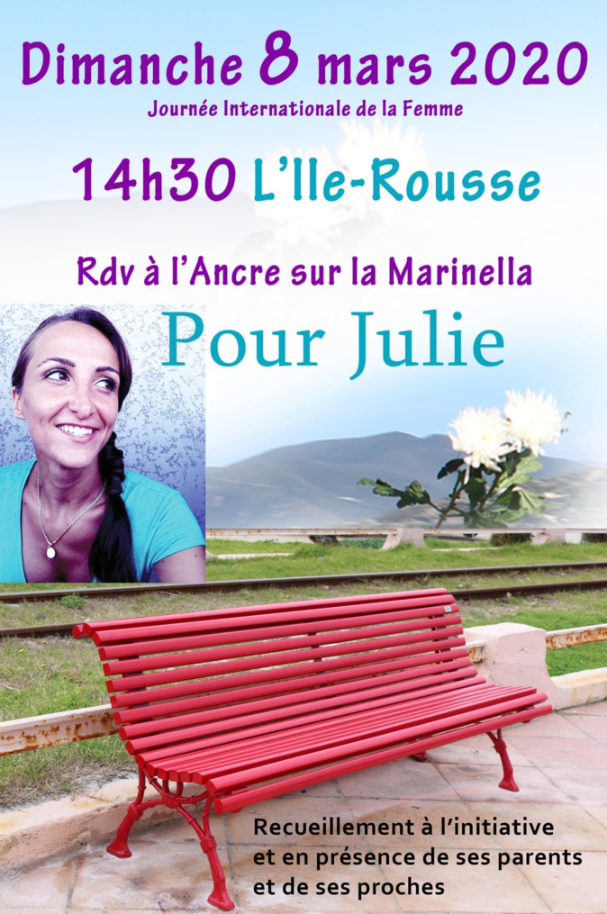 Ce banc rouge installé sur "A Marinella" sera inaugurée le dimanche 8 mars, journée de la femme Ce banc rouge installé sur "A Marinella" sera inaugurée le dimanche 8 mars, journée de la femme