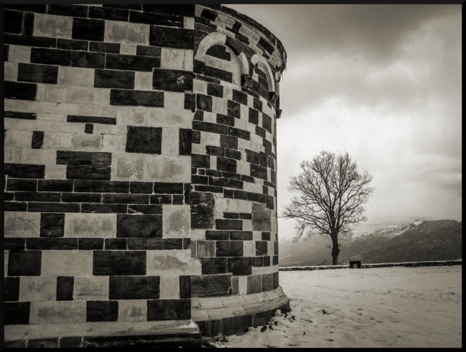 La photo du jour : San Michele di Muratu dans la neige La photo du jour : San Michele di Muratu dans la neige