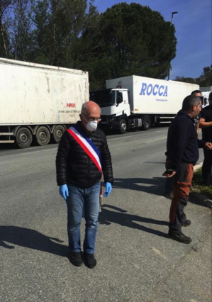 Jean Pereney à l'entrée de la roue de Teparella.