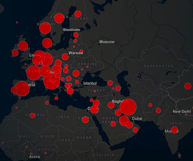 Coronavirus : un million de cas dans le monde ce 2 avril Coronavirus : un million de cas dans le monde ce 2 avril