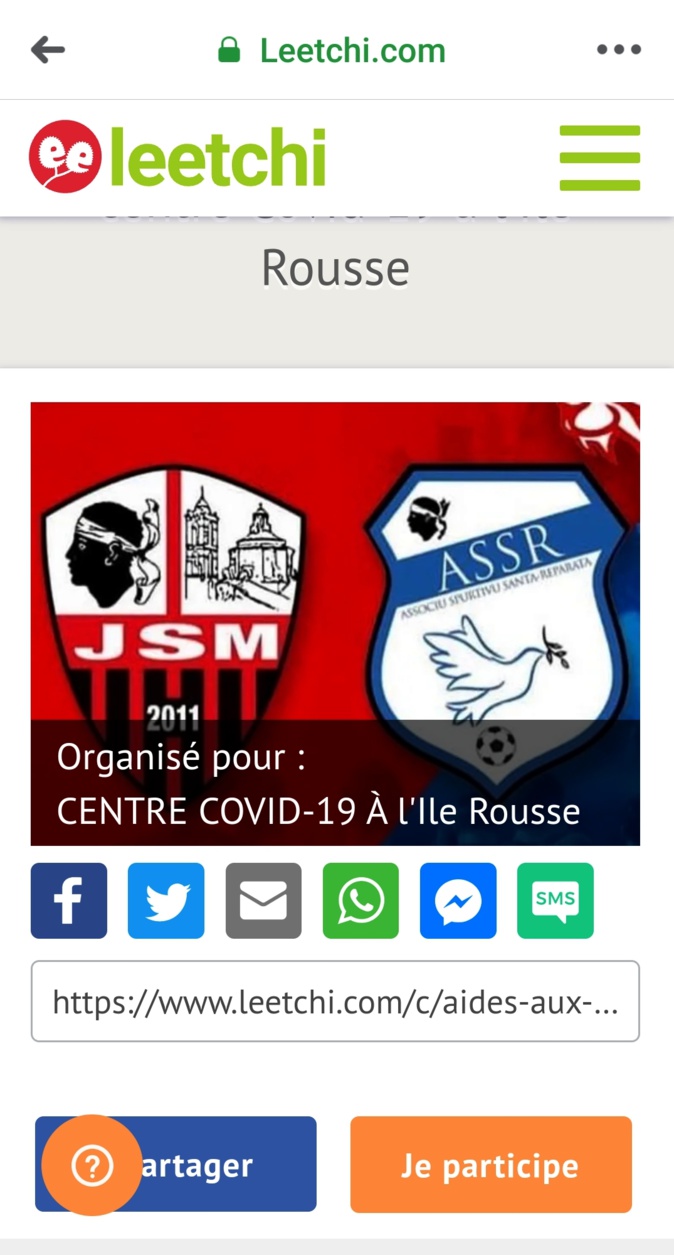 COVID19 : la belle action de la JS Munticellu et de l'AS Santa-Reparata di Balagna COVID19 : la belle action de la JS Munticellu et de l'AS Santa-Reparata di Balagna