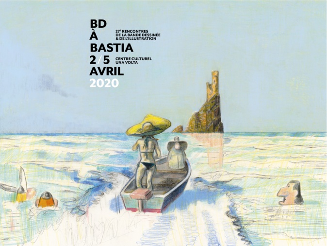 L'affiche est signée de l'auteur de BD : Blutch L'affiche est signée de l'auteur de BD : Blutch