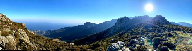 La photo du jour : soleil couchant sur les éperons de Bocca Castagnu