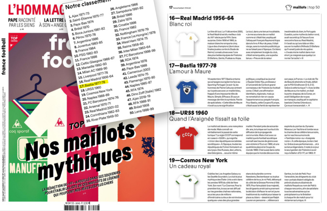 Couverture et page de l'hebdomadaire France Football Couverture et page de l'hebdomadaire France Football