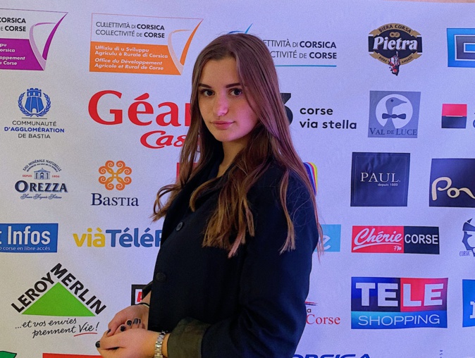 Julie au Salon du Chocolat à Bastia