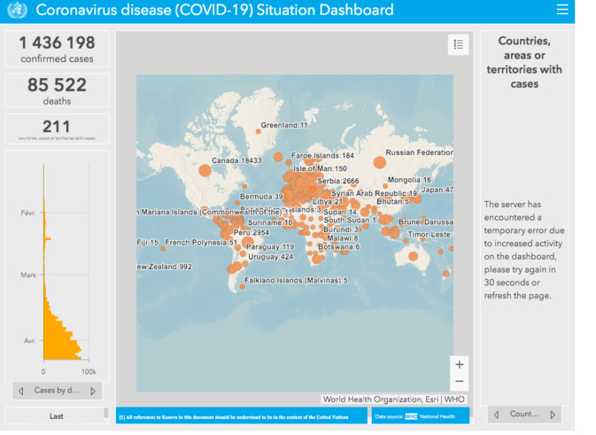 Covid-19 : Plus de 90 000 morts dans le monde. Suivez l'évolution avec la carte en temps réel Covid-19 : Plus de 90 000 morts dans le monde. Suivez l'évolution avec la carte en temps réel