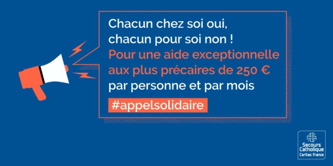Coronavirus : « Chacun chez soi, oui, chacun pour soi non» clame le secours catholique