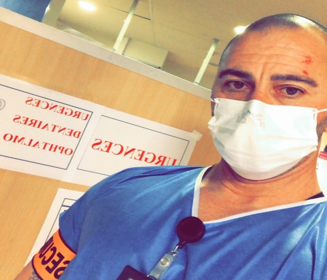 Nicolas, agent de sécurité aux urgences de l'hôpital de Bastia
