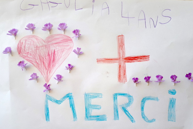 Ils combattent tous les jours le coronavirus : l'hommage de l'école Gaudin au personnel soignant Ils combattent tous les jours le coronavirus : l'hommage de l'école Gaudin au personnel soignant