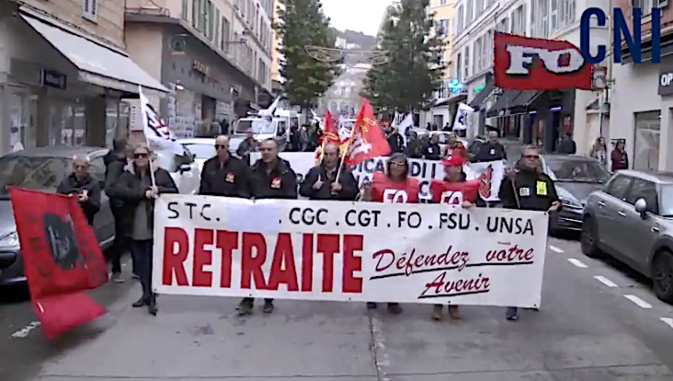 Les "Retraités indignés" de Corse reviennent à la charge Les "Retraités indignés" de Corse reviennent à la charge