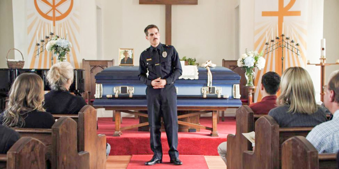 Jim Cummings dans Thunder Road © Paname Distribution Jim Cummings dans Thunder Road © Paname Distribution