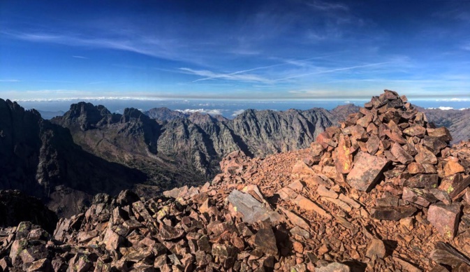 La photo du jour : sur la Punta Rossa (pic Von Cube) d'Ascu
