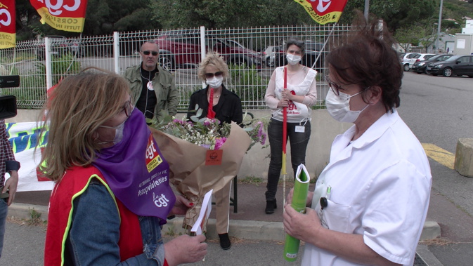 1er mai : La CGT défile à Bastia malgré le confinement ! 1er mai : La CGT défile à Bastia malgré le confinement !