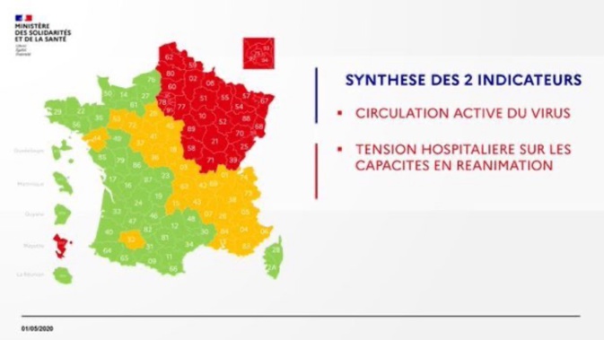 Carte du déconfinement : le vert pour la Haute-Corse aussi Carte du déconfinement : le vert pour la Haute-Corse aussi