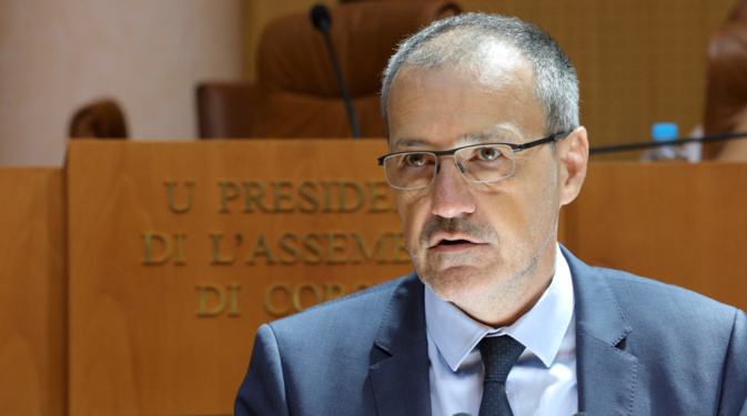 Jean-Guy Talamoni, président de l'Assemblée de Corse.