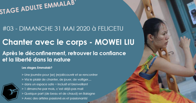 "Chanter avec le corps - Mowei Liu" à Féliceto le 31 mai "Chanter avec le corps - Mowei Liu" à Féliceto le 31 mai