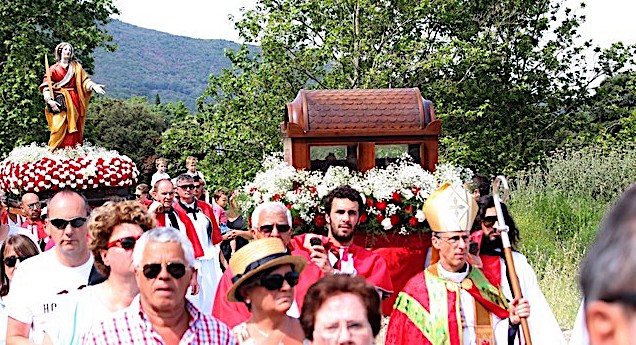 Messe à huis clos pour le pèlerinage de Sainte Restitude à Calenzana