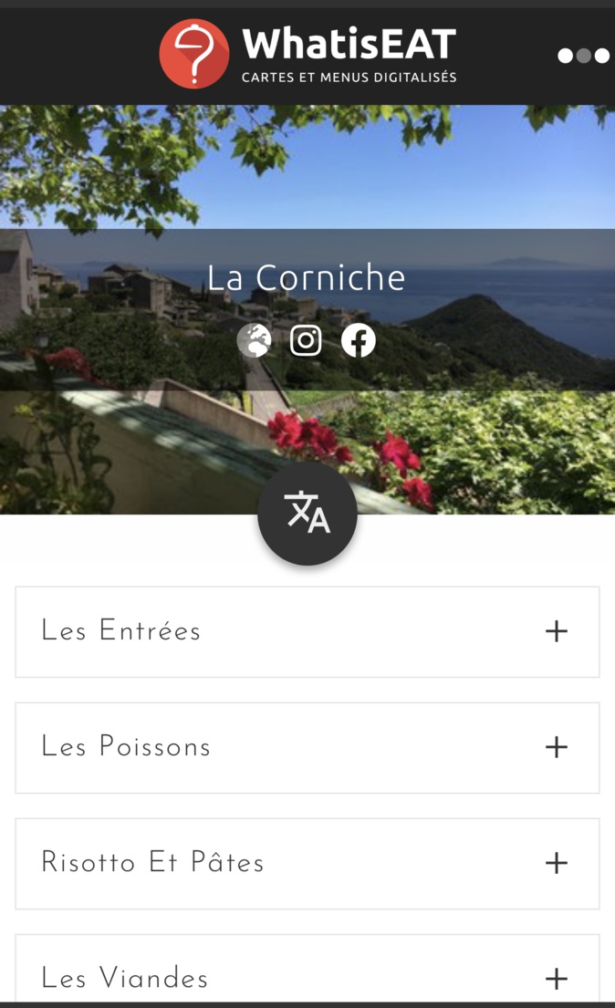 Covid-19 : Des menus digitaux pour les restaurants corses Covid-19 : Des menus digitaux pour les restaurants corses