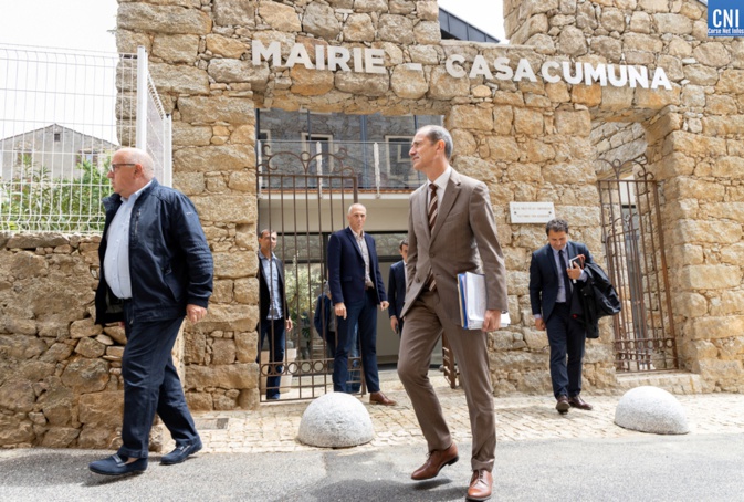 Le préfet de région Franck Robine en visite à Vico Le préfet de région Franck Robine en visite à Vico
