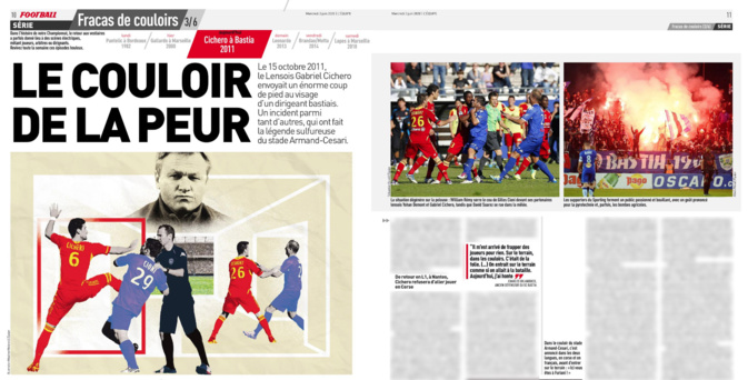 Double page sur le Sporting dans L'Equipe Double page sur le Sporting dans L'Equipe