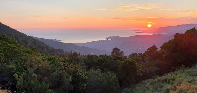 La photo du jour : quand le soleil décline sur Sagone La photo du jour : quand le soleil décline sur Sagone