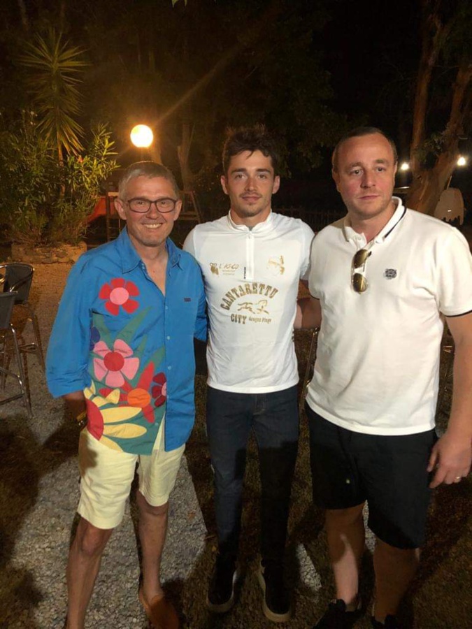 Charles Leclerc avec des amis au Ranch de Cantarettu City Charles Leclerc avec des amis au Ranch de Cantarettu City