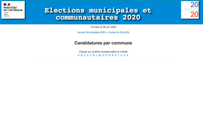 Municipales 2020 : découvrez les résultats du second tour en Corse Municipales 2020 : découvrez les résultats du second tour en Corse