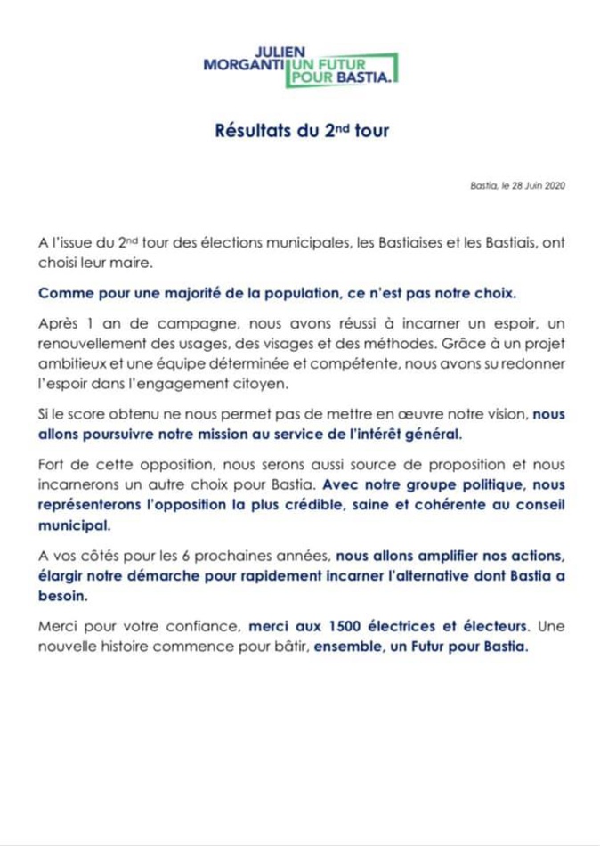 Municipales 2020 à Bastia - Julien Morganti "On va structurer notre opposition dans les quartiers, à la mairie, à la CAB" Municipales 2020 à Bastia - Julien Morganti "On va structurer notre opposition dans les quartiers, à la mairie, à la CAB"